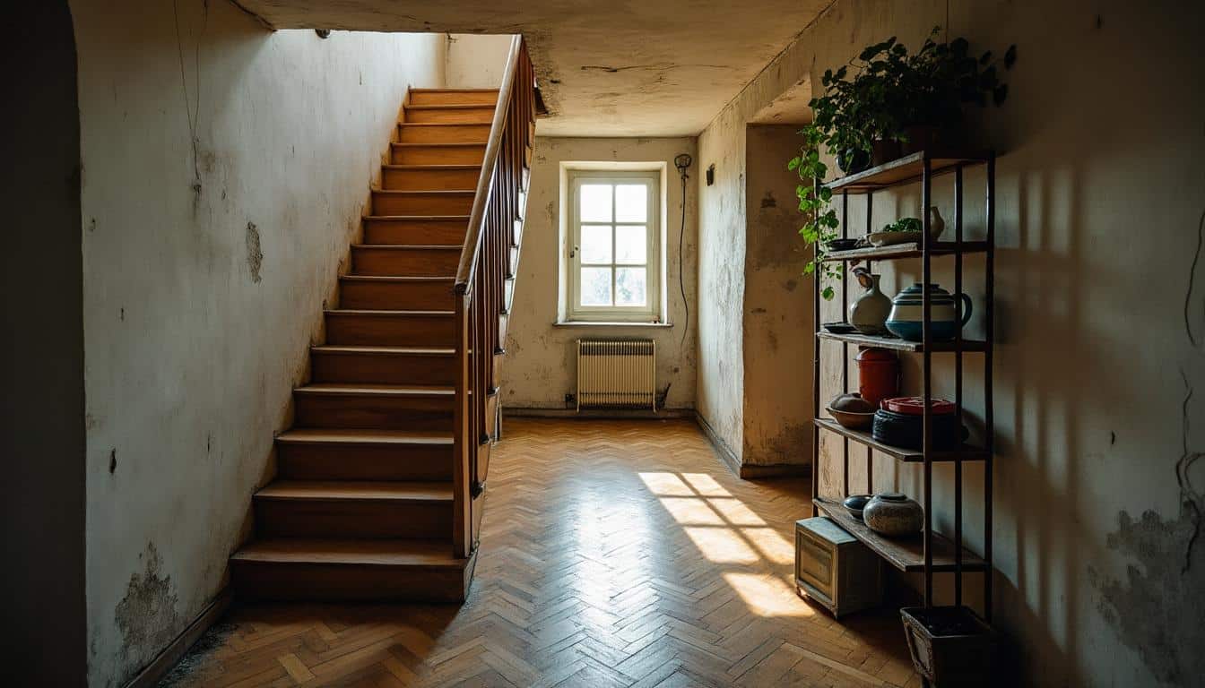 Combles : aménagement avec un escalier gain de place optimisé