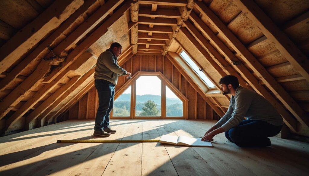 Combles : aménagement avec hauteur sous plafond minimale à respecter