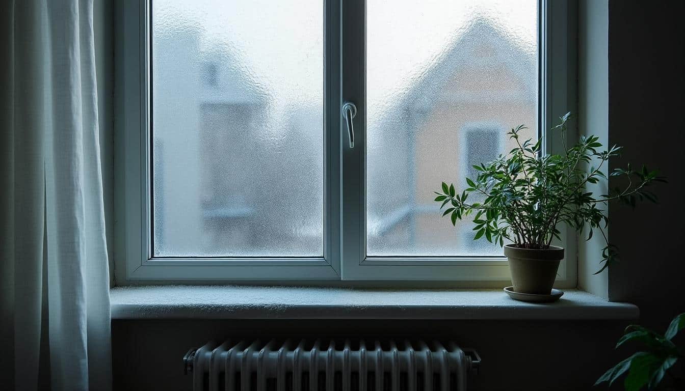 Illustration: Comprendre le phénomène de condensation sur les fenêtres et l’importance d’une aération efficace dans la pièce