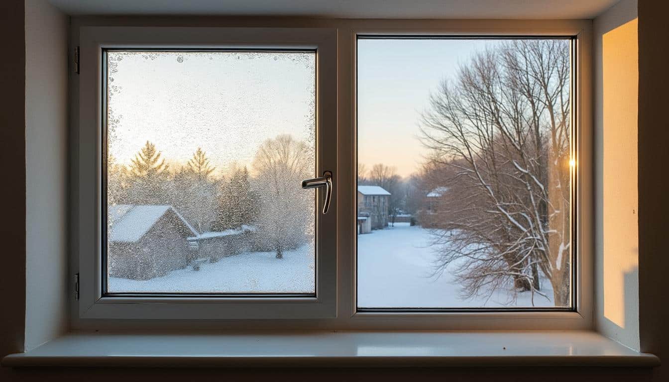 Illustration: L’impact d’une bonne ou mauvaise isolation sur la condensation des fenêtres et les ponts thermiques