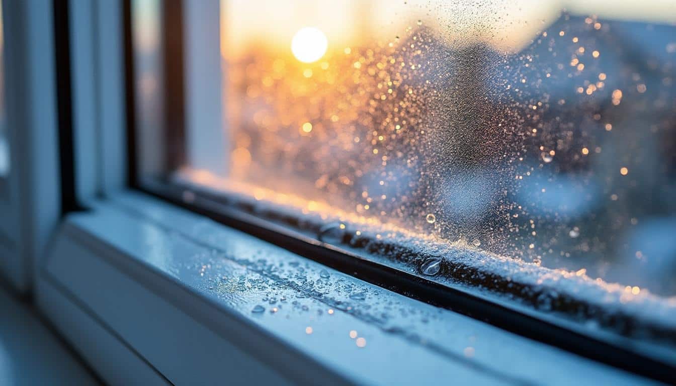 Illustration: Comprendre la condensation et l’infiltration autour du silicone périphérique d’une fenêtre