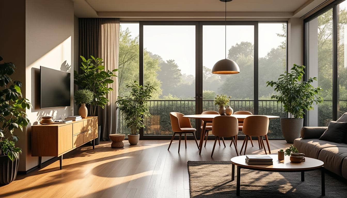 Des idées pour séparer vos espaces avec une cloison et un parquet dans l'appartement