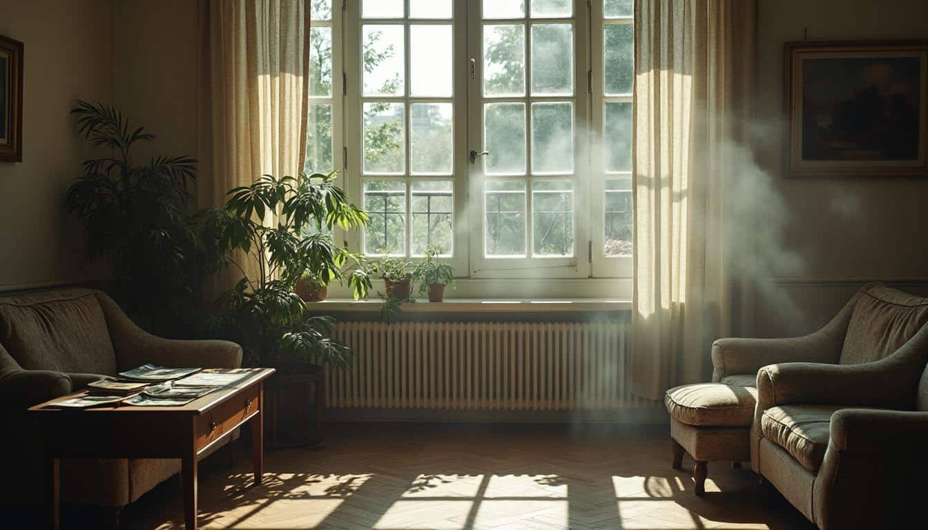 Problèmes de poussière liés au diffuseur de chauffage dans le salon