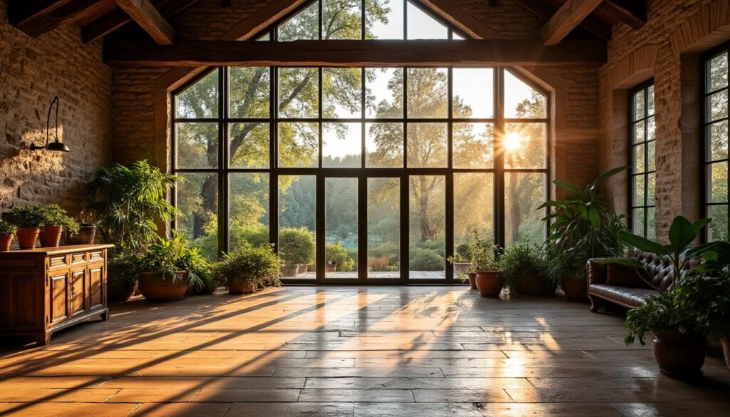 Grande baie vitrée de grange : guide pour une rénovation lumineuse