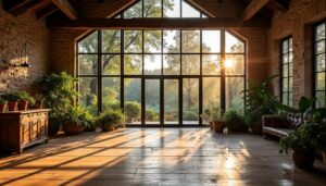 Grande baie vitrée de grange : guide pour une rénovation lumineuse